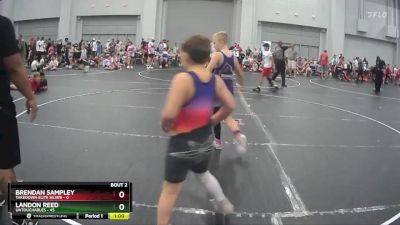 90 lbs Semis (4 Team) - Brendan Sampley, Takedown Elite Silver vs Landon Reed, Untouchables