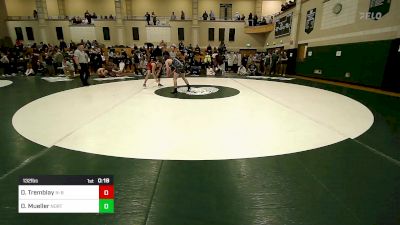 132 lbs Consolation - Dereon Tremblay, New Bedford vs Dillan Mueller, Norton