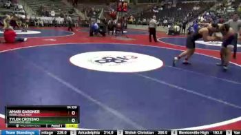 5A 220 lbs 1st Place Match - Amari Gardner, Russellville High vs Tyler Crossno, Greenwood High