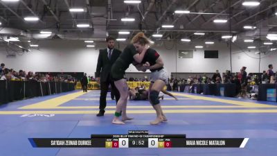 Maia Nicole Matalon vs Sa'idah Zeinab Durkee 2026 Pan IBJJF Jiu-Jitsu No-Gi Championship