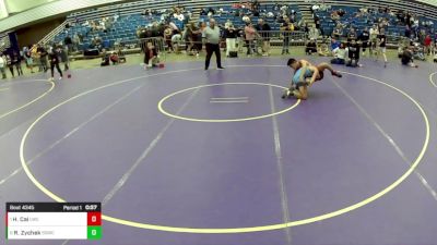 14U Boys - 132 lbs Quarters - Haolong Cai, Legacy Wrestling Club vs Ryder Zychek, South Side Wrestling Club