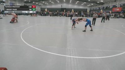 144 lbs Cons. Quarters - Patrick Provost, Fort Zumwalt North Wrestling vs Brody Page, SPAR Wrestling Academy