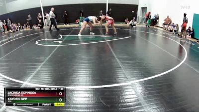 140 lbs Semifinal - Jacinda Espinosa, Rock Bridge HS vs Kayden Sipp, 2TG