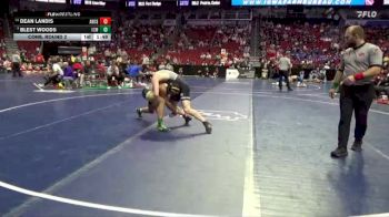 3A-157 lbs Cons. Round 2 - Dean Landis, Ankeny Centennial vs Blest Woods, Iowa City, West