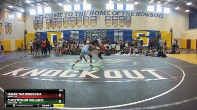 138 lbs Round 2 (8 Team) - Christopher Williams, Greasers vs SEBASTIAN BONOCHEA, NFWA