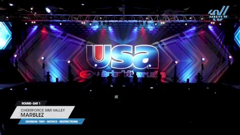 CheerForce Simi Valley - Marblez [2023 L1 Tiny - Novice - Restrictions Day 1] 2023 USA All Star Super Nationals