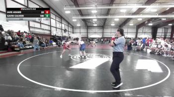 285 lbs Semifinals (4 Team) - Gavin Calveri, Timpanogos B vs Jake Adams, Juab B