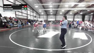 285 lbs Semifinals (4 Team) - Gavin Calveri, Timpanogos B vs Jake Adams, Juab B