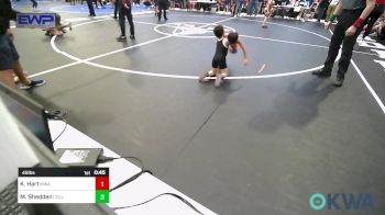 45 lbs Consi Of 8 #1 - Khalil Hart, Morris Wrestling Association vs Max Shedden, Collinsville Cardinal Youth Wrestling