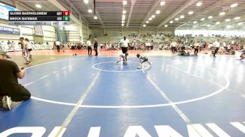 52 lbs Rr Rnd 3 - Oliver Bartholomew, Grit Mat Club Blue vs Brock Bateman, Revival Orange