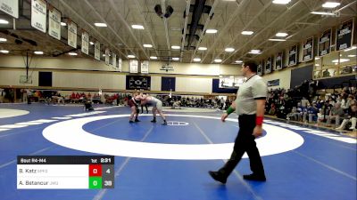 285 lbs Semifinal - Benjamin Katz, Springfield vs Adolfo Betancur, Johnson & Wales