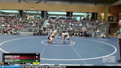 157 lbs Semifinals (8 Team) - Brayden Lucas, Edmond North vs Andrew Lollis, Broken Arrow Hs