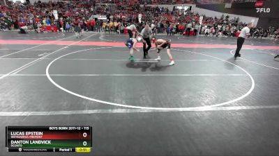 115 lbs Cons. Round 4 - Danton Landvick, Oconto vs Lucas Epstein, Weyauwega-Fremont