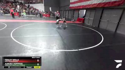 60 lbs Cons. Round 3 - Aurora Hoffman, Sarbacker Wrestling Academy vs Tenley Wells, West Salem Bangor