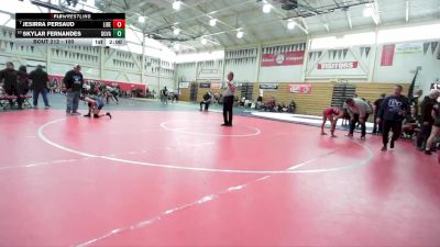 100 lbs Champ. Round 3 - Skylar Fernandes, Dougherty Valley vs Jesirra Persaud, Liberty