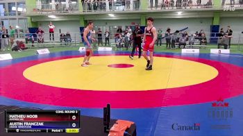 65kg Cons. Round 3 - Mathieu Noob, Matmen WC vs Austin Franczak, Crank Wrestling
