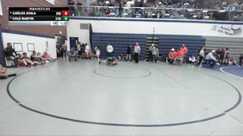 125 lbs Champ. Round 1 - Carlos Ayala, Warhawk Wrestling Club vs Cole Martin, Sandpoint Legacy Wrestling Club