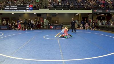 85 lbs Champ. Round 2 - Kian Franklin, Avon Wrestling Club vs Jaxon Huffman, Team Tulsa Wrestling Club