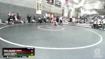 116 lbs Cons. Round 2 - Raul Solorio Zarco, Snake Pit Wrestling vs Dakota Bestul, Institute Of Combat