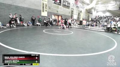 116 lbs Cons. Round 2 - Raul Solorio Zarco, Snake Pit Wrestling vs Dakota Bestul, Institute Of Combat