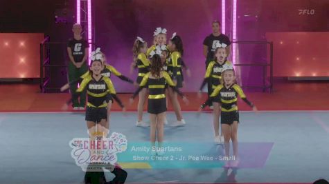 Show Cheer 2 - Amity Spartans [2025 Jr. Pee Wee Day 1] 2025 Pop Warner National Cheer & Dance Championship