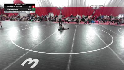 10U Boys - 71 lbs Cons. Round 5 - Chase Holzbauer, Wisconsin vs Ashton Ervin, Waterford Youth Wrestling Club