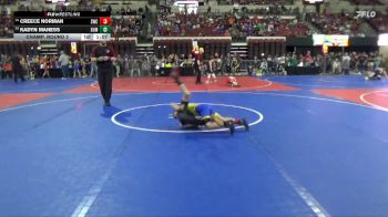 73 lbs Champ. Round 2 - Creece Norman, Sheridan Wrestling Club vs Kadyn Maness, Bearcats Wrestling Club Helena