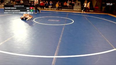 125 lbs Champ. Round 2 - Hayden Goldsmith, New Mexico Highlands vs Tucker Gould, Rochester Community & Tech. College
