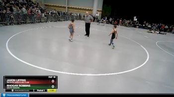 59 lbs Champ. Round 2 - Jaxon Liffrig, MN Elite Wrestling Club vs Rhogan Robbins, South Dakota
