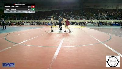 Consi Of 32 #1 - Kyson Gonzalez, Tuttle vs Cash Cavnar, Westmoore Wresting