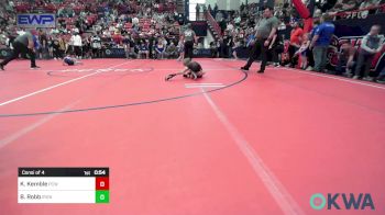 52 lbs Consi Of 4 - Ky Kemble, Ponca City Wildcat Wrestling vs Barrett Robb, IRONMEN Wrestling Club