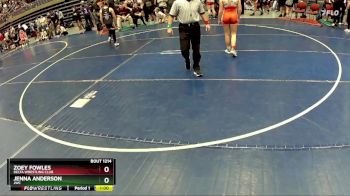 125 lbs Semifinal - Jenna Anderson, JWC vs Zoey Fowles, Delta Wrestling Club