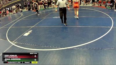 125 lbs Semifinal - Jenna Anderson, JWC vs Zoey Fowles, Delta Wrestling Club