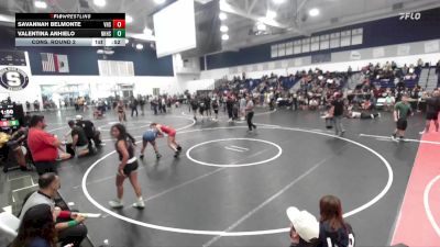 130 lbs Cons. Round 2 - Savannah Belmonte, Vista High School vs Valentina Anhielo, Newport Harbor High School