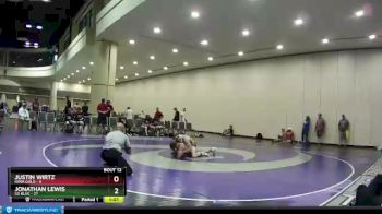 160 lbs Round 3 (8 Team) - Justin Wirtz, Iowa Gold vs Jonathan Lewis, SD Blue