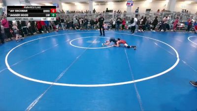 55 lbs Semifinal - Jagger Hood, 512 Outlaw Wrestling vs Jay Escobar, Gracie Barra Westchase Wrestling Club