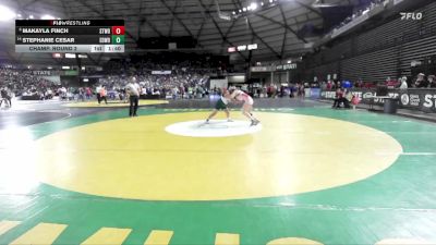 Girls 3A 170 lbs Champ. Round 2 - Makayla Finch, Stanwood (Girls) vs Stephanie Cesar, Edmonds-Woodway (Girls)