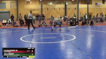 133 lbs Quarterfinal - Aj Salguero Jr., Unattached vs Kai Carson, Eastern Oregon University