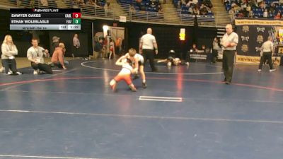 80 lbs Round Of 16 - Sawyer Oakes, Carlisle vs Ethan Woleslagle, Elizabeth Forward