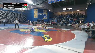 157 lbs Cons. Round 4 - Matthew Arndt, Battlefield vs Riley Storozuk, Notre Dame West Haven