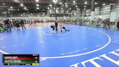90 lbs Round 1 (6 Team) - Demetry Benner, PIT BULL WRESTLING ACADEMY vs Landon Reed, BELIEVE TO ACHIEVE