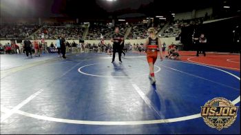 65 lbs Consi Of 8 #2 - Magnolia Benton, Honey Badgers Wrestling Club vs Summer Jones, Cowboy Wrestling Club