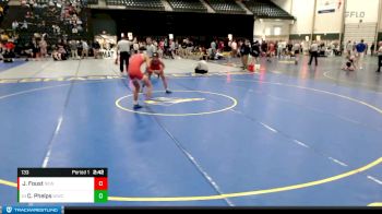 133 lbs Semifinal - Cody Phelps, Western Wyoming College vs Jevin Foust, Newman
