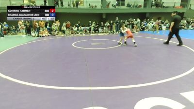 Girls Grades K-2nd FS - 62.8-68.2 Champ. Round 2 - Korinne Farmer, Askeo International Mat Club vs Bellinda Alvarado De Leon, Hillsboro Mat Club