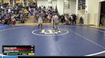 222 lbs Champ. Round 1 - Mykah Wilson, Brewbaker Tech vs Kristopher Cole, Holtville