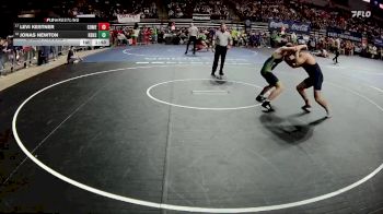 D 2 175 lbs Champ. Round 1 - Levi Kestner, Comeaux vs Jonas Newton, Kenner Discovery Health Science