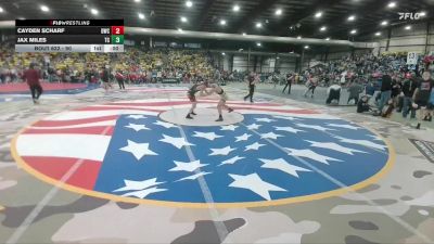 110 lbs Cons. Round 3 - Isaac Folk, Dakota Boyz Wrestling Club vs Tarren Sarver, Touch Of Gold