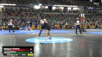 197 lbs Champ. Round 1 - Nicholas Johnson, Glenville St. vs Chase Stegall, Wis.-Parkside