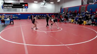 180 lbs Finals (2 Team) - Jenna Joseph, Simpson vs Vida Beckel, Emmanuel University