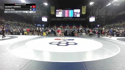 105 lbs Cons. Sub-rd Of 32 - Scarlett Rudnick, IN vs Olivia Hall, UT